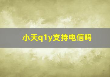 小天q1y支持电信吗