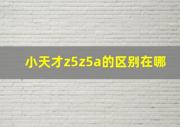 小天才z5z5a的区别在哪