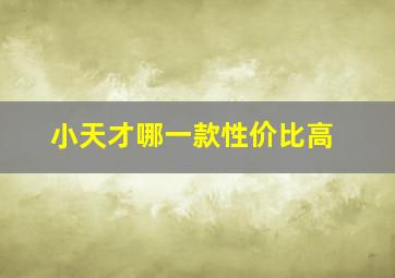 小天才哪一款性价比高