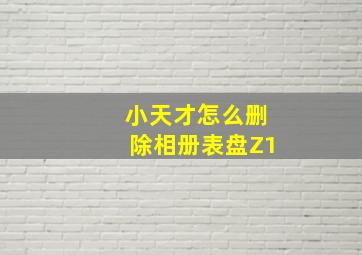 小天才怎么删除相册表盘Z1