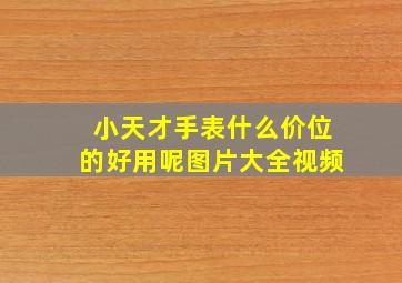 小天才手表什么价位的好用呢图片大全视频