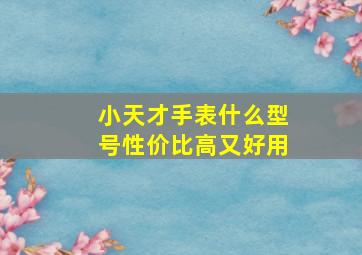 小天才手表什么型号性价比高又好用