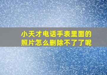 小天才电话手表里面的照片怎么删除不了了呢