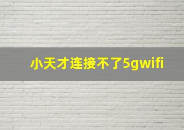 小天才连接不了5gwifi