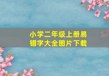 小学二年级上册易错字大全图片下载