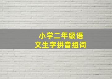 小学二年级语文生字拼音组词