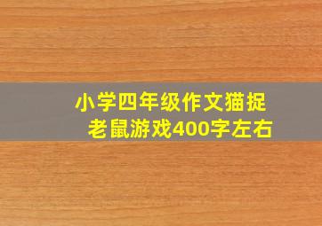 小学四年级作文猫捉老鼠游戏400字左右