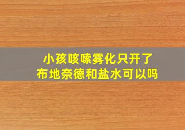 小孩咳嗦雾化只开了布地奈德和盐水可以吗