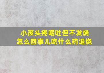 小孩头疼呕吐但不发烧怎么回事儿吃什么药退烧