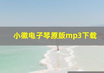 小徽电子琴原版mp3下载