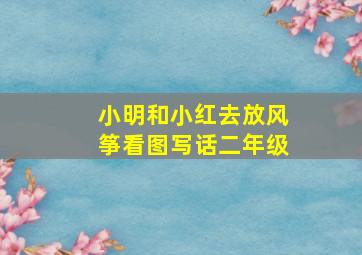 小明和小红去放风筝看图写话二年级