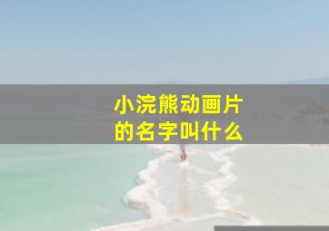 小浣熊动画片的名字叫什么