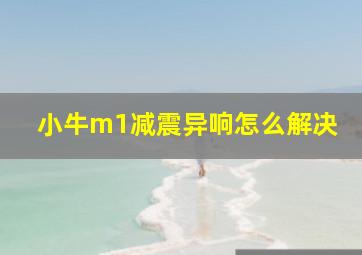 小牛m1减震异响怎么解决