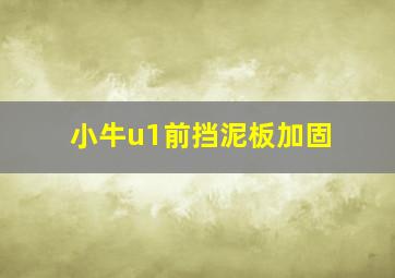 小牛u1前挡泥板加固