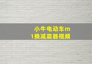 小牛电动车m1换减震器视频