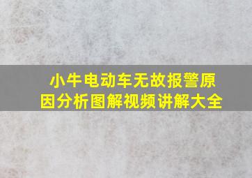 小牛电动车无故报警原因分析图解视频讲解大全