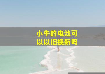 小牛的电池可以以旧换新吗