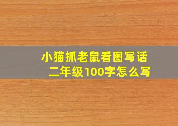 小猫抓老鼠看图写话二年级100字怎么写