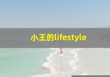 小王的lifestyle