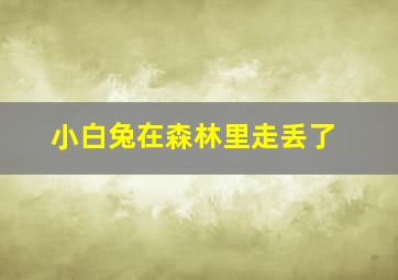 小白兔在森林里走丢了