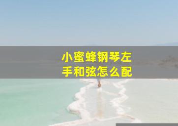 小蜜蜂钢琴左手和弦怎么配