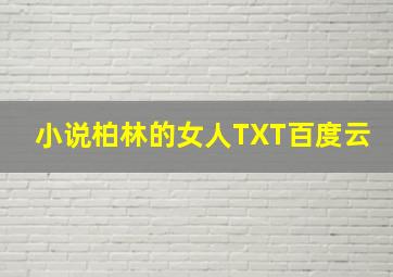 小说柏林的女人TXT百度云