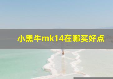 小黑牛mk14在哪买好点