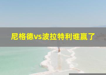 尼格德vs波拉特利谁赢了