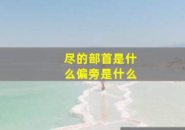 尽的部首是什么偏旁是什么