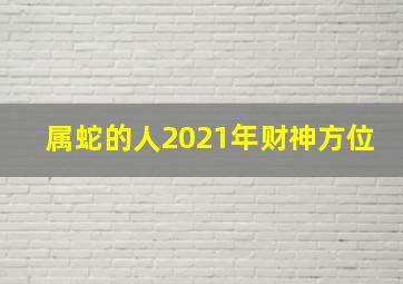 属蛇的人2021年财神方位