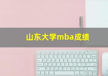 山东大学mba成绩