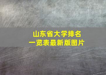 山东省大学排名一览表最新版图片