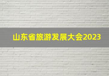 山东省旅游发展大会2023