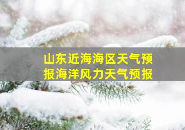 山东近海海区天气预报海洋风力天气预报