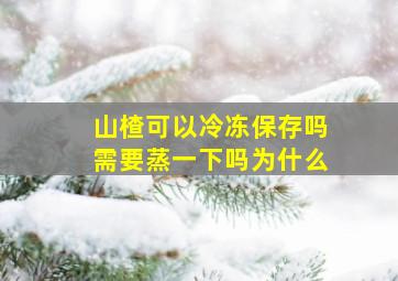 山楂可以冷冻保存吗需要蒸一下吗为什么