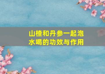 山楂和丹参一起泡水喝的功效与作用