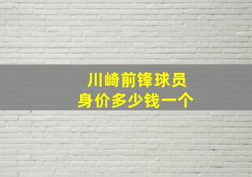 川崎前锋球员身价多少钱一个