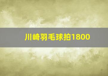 川崎羽毛球拍1800