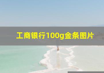 工商银行100g金条图片