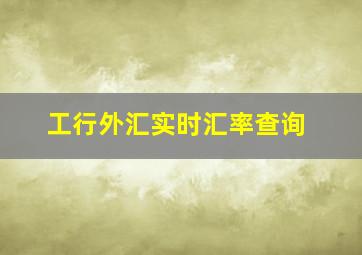 工行外汇实时汇率查询