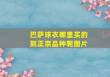 巴萨球衣哪里买的到正宗品种呢图片