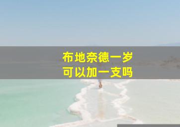 布地奈德一岁可以加一支吗