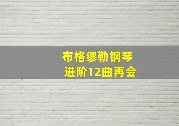 布格缪勒钢琴进阶12曲再会