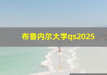 布鲁内尔大学qs2025