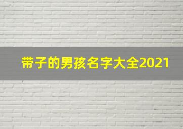 带子的男孩名字大全2021