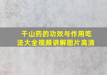 干山药的功效与作用吃法大全视频讲解图片高清