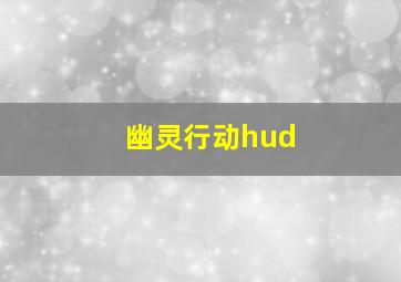 幽灵行动hud