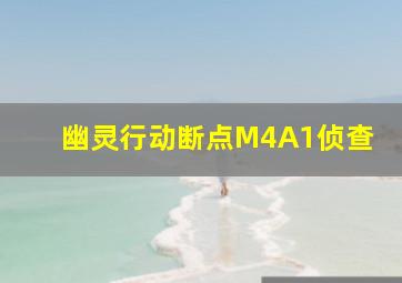 幽灵行动断点M4A1侦查