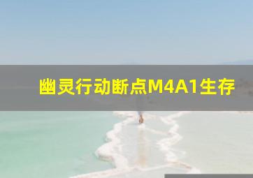 幽灵行动断点M4A1生存