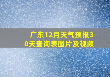 广东12月天气预报30天查询表图片及视频